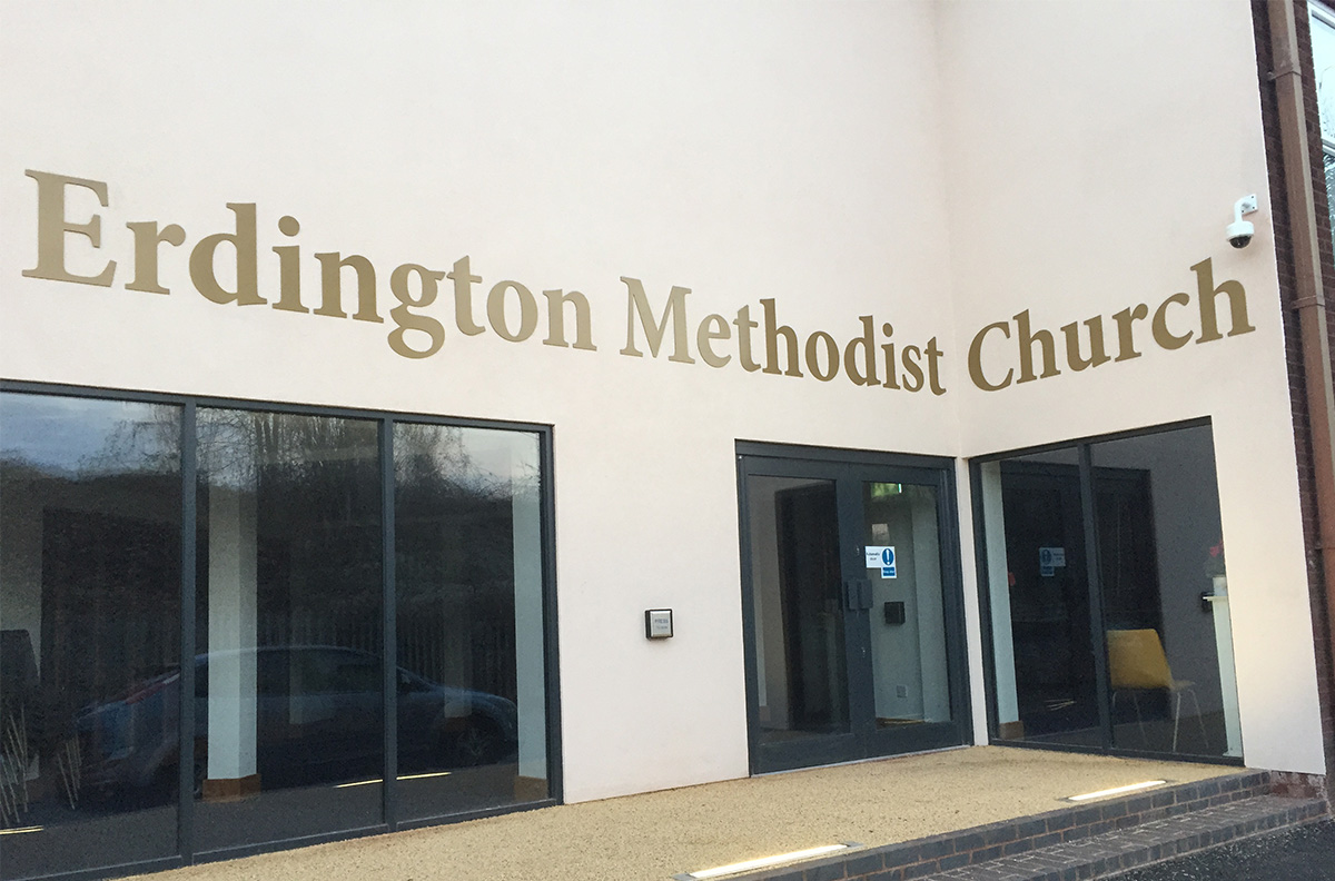 Erdington Methodist Church Bespoke Architectural Signage