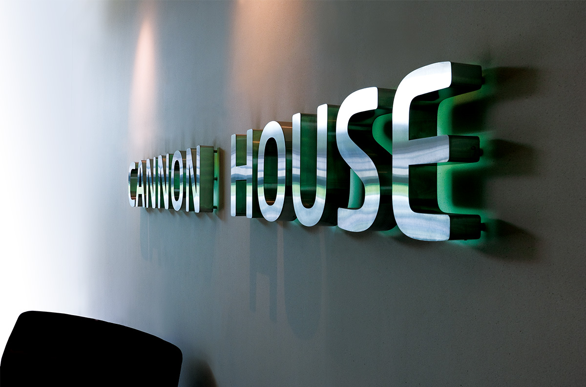 Cannon House Bespoke Architectural Signage