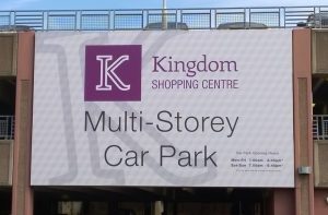 Kingdom Shopping Centre External Sign Skin